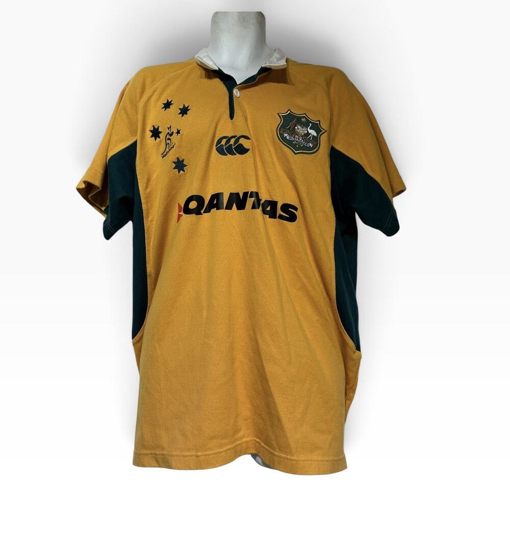 AUSTRALIA WALLABIES Rugby Union Home 2006/2007 CANTERBURY Jersey World Cup 2XL
